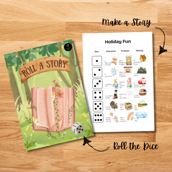Roll A Story – Dice-Based Storytelling Prompts for Kids