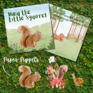 Nina the Little Squirrel – Interactive Storybook with Paper Puppets
