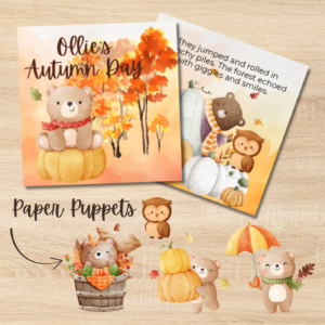 Ollie’s Autumn Day – Storybook with Paper Puppets | Fall Theme Printable for Kids