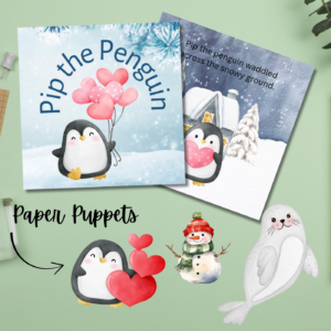 Pip the Penguin – Winter Storybook with Paper Puppets