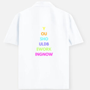 Unisex Oversized Typography Shirt – Motivational Print