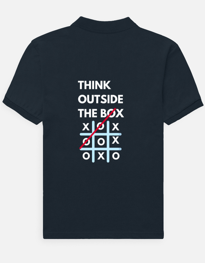 Outside The Box - Dark Men's Polo - Image 2