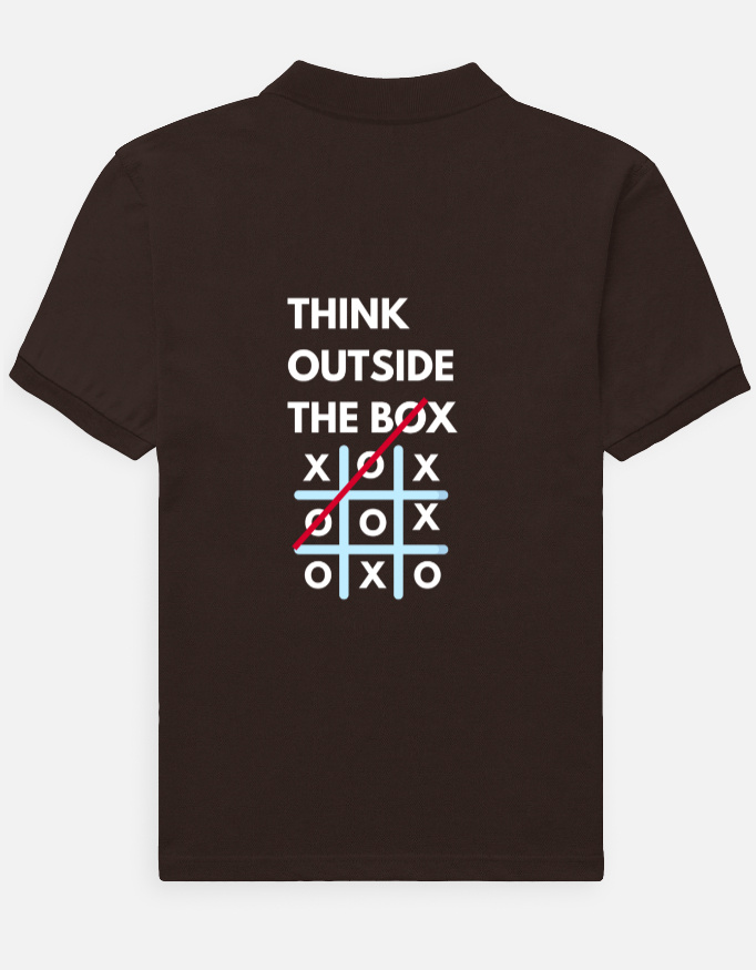 Outside The Box - Dark Men's Polo - Image 4