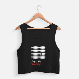 Be Yourself - Dark Crop Tank