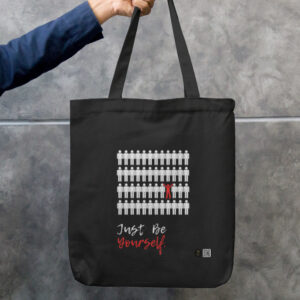 Be Yourself - Dark Tote Bag Zipper