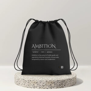 Ambition - Dark Drawstring Bag