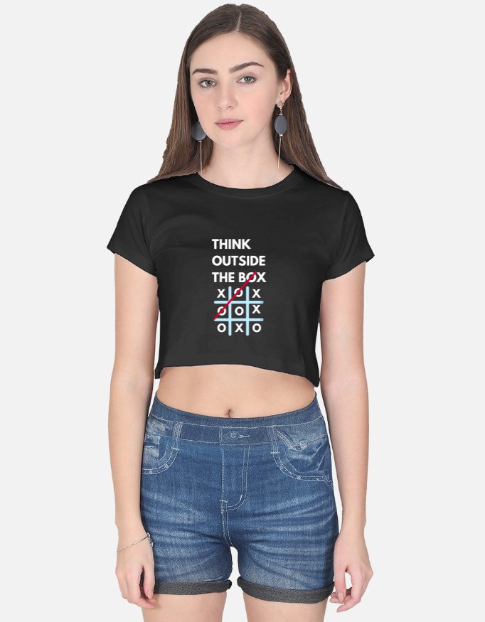 Outside The Box - Dark Crop Top - Image 4