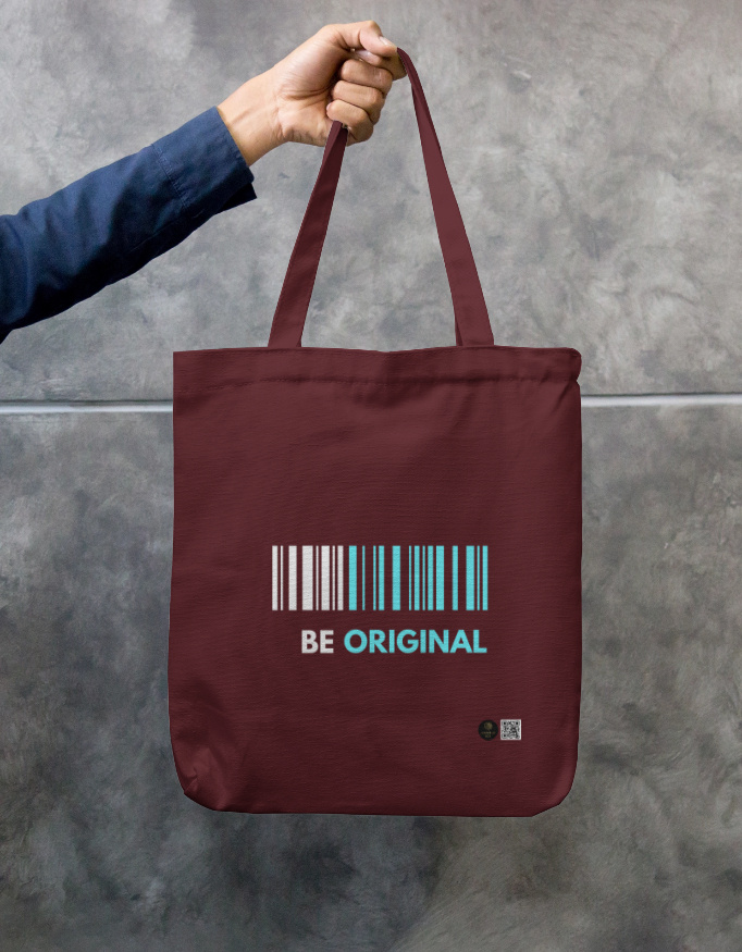 Be Original - Dark Zipper Tote Bag - Image 3