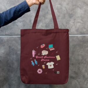 Small Business Mama Zipper Tote Bag