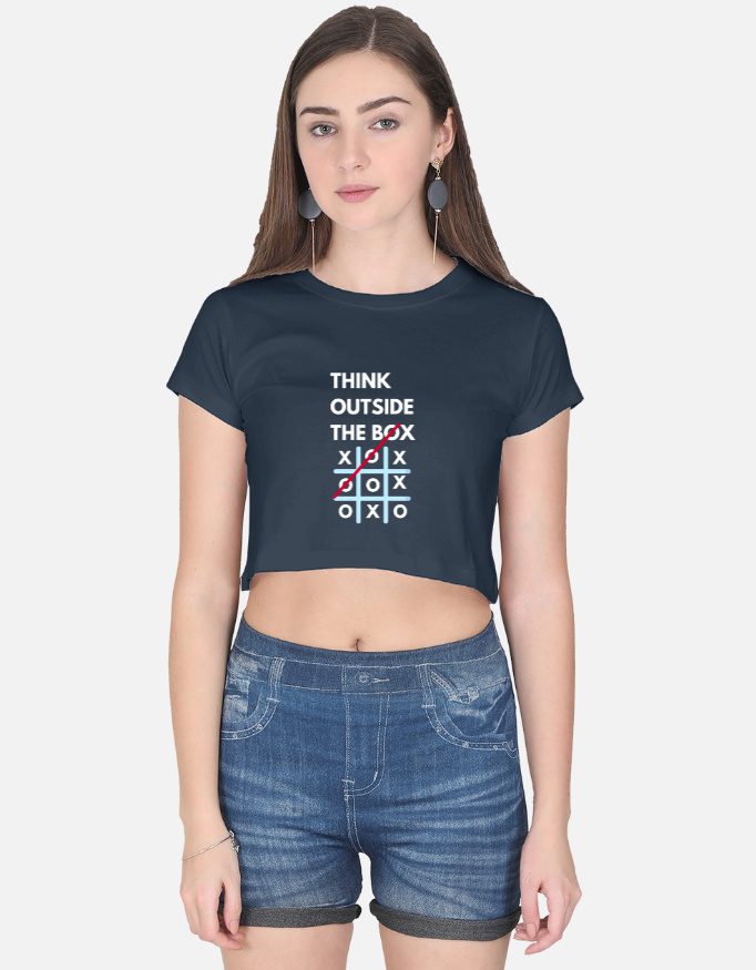 Outside The Box - Dark Crop Top - Image 2