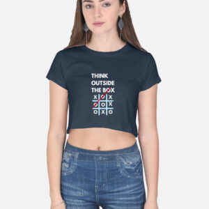 Outside The Box - Dark Crop Top