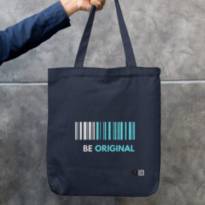 Be Original - Dark Zipper Tote Bag