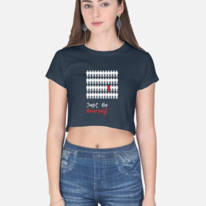 Be Yourself - Dark Crop Top