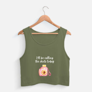 Calling the Shots | Printed Crop Tank Top