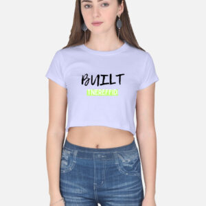 “BUILT DIFFERENT” Women’s Cotton Crop Top