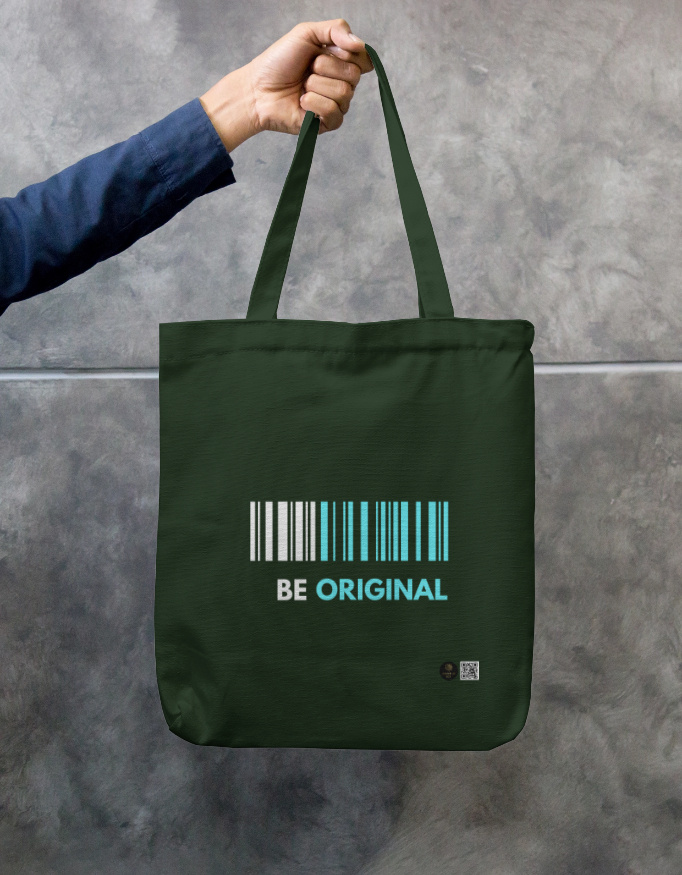 Be Original - Dark Zipper Tote Bag - Image 4