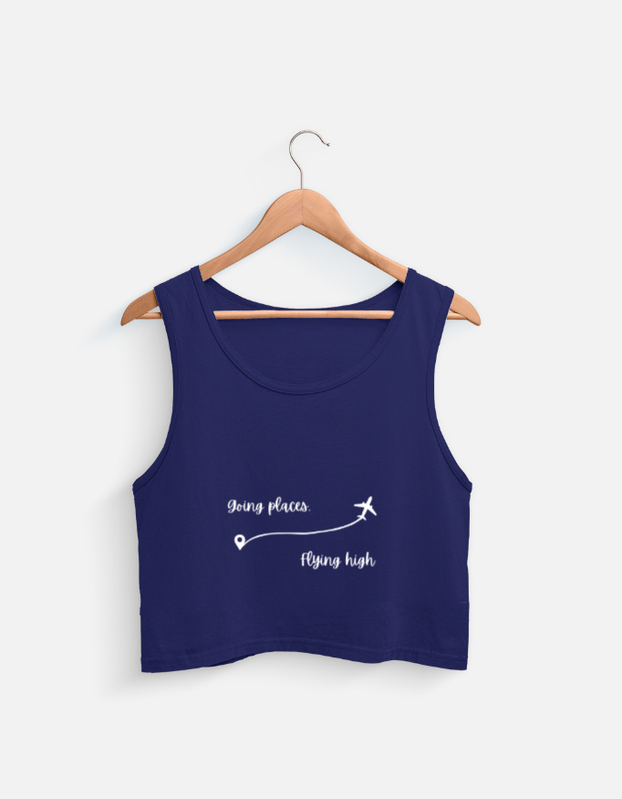 "Flying High" Cropped Cotton Tank Top - Image 5