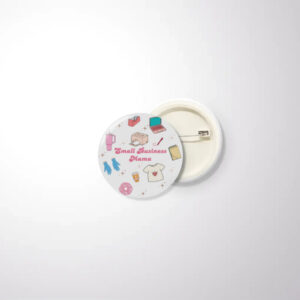 Small Business Mama Glossy Pin Badge