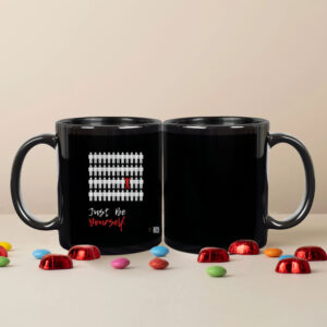 Be Yourself - Black Coffee Mug