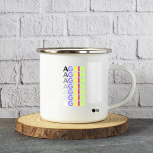 Again | White Enamel Mug