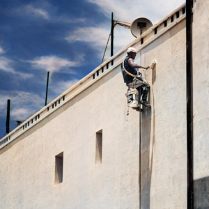 Wall Painter at Work