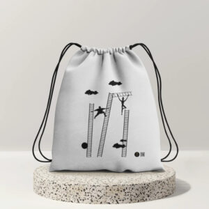 Up The Ladder - Drawstring Bag