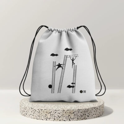Up The Ladder - Drawstring Bag