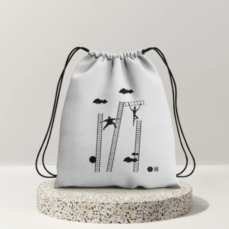 Up The Ladder - Drawstring Bag