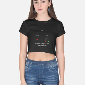Choices - Dark Crop Top
