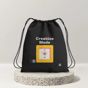 Creative Mood - Dark Drawstring Bag