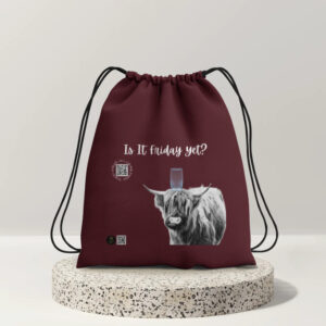 Is It Friday Yet ? - Dark Drawstring Bag