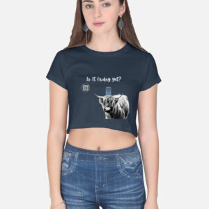 Is It Friday Yet ? - Dark Crop Top