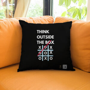 Outside The Box - Dark Cushion Cover