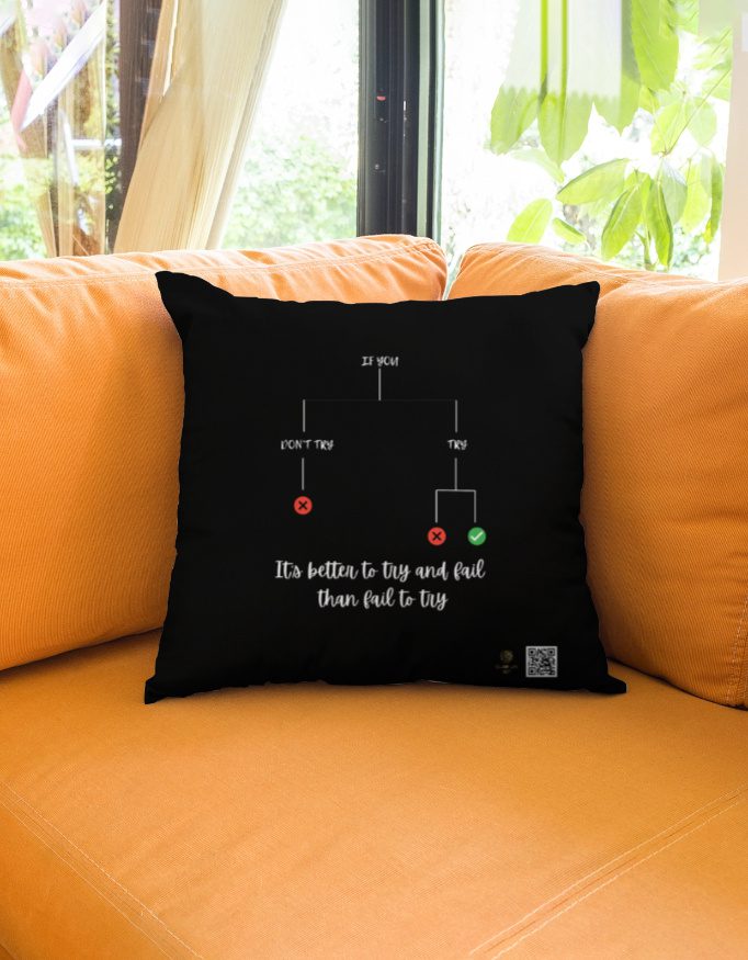 Choices - Dark Cushion Cover - Image 2