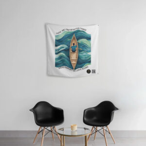 "Tranquil Textures" Premium Wall Tapestry – 24" x 24" | Tapestry