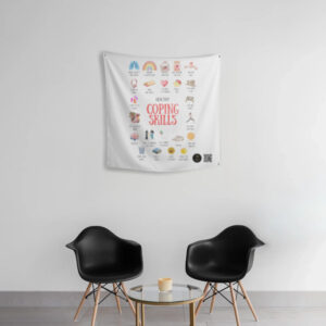 "Healthy Coping" Therapeutic Tapestry – 24" x 24" | Tapestry