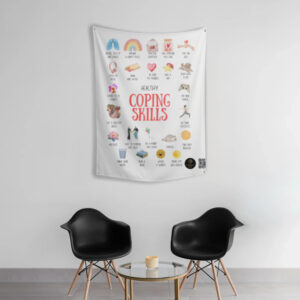 "Healthy Coping" Therapeutic Tapestry – 26" x 36" | Tapestry