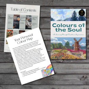 A Journey Through Creative Expression – 65 Pages of Art & Mindfulness Prompts (Printable PDF Workbook)