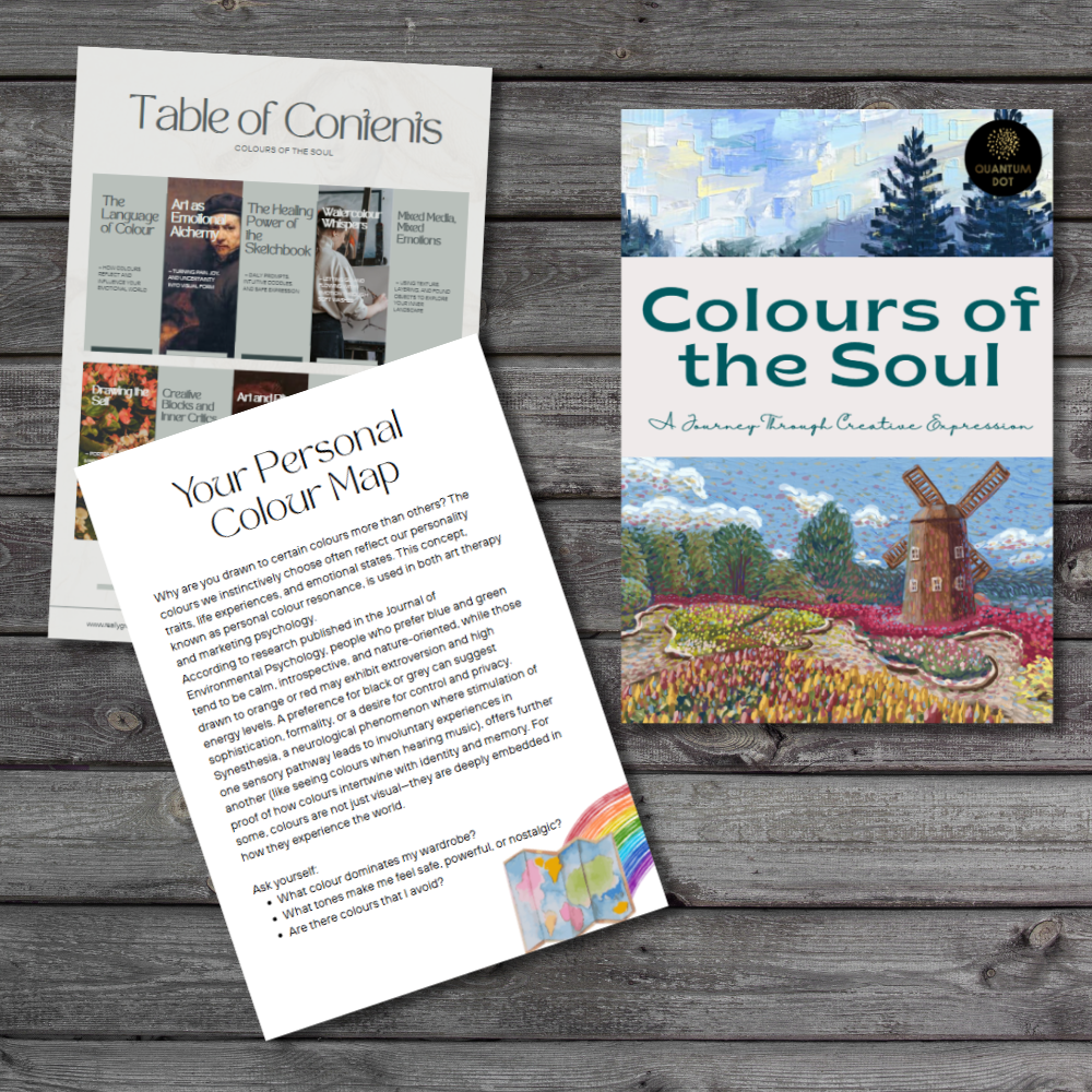 A Journey Through Creative Expression – 65 Pages of Art & Mindfulness Prompts (Printable PDF Workbook)