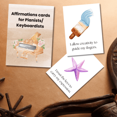 Affirmation Cards for Pianists & Keyboardists – 30 Printable Mindset Cards for Musicians