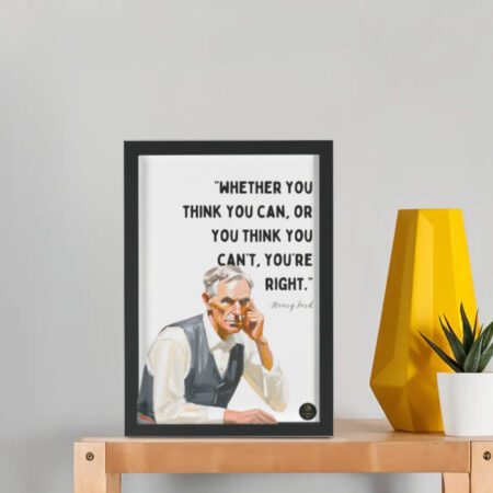 “Whether You Think You Can...” Henry Ford Motivational Framed Poster
