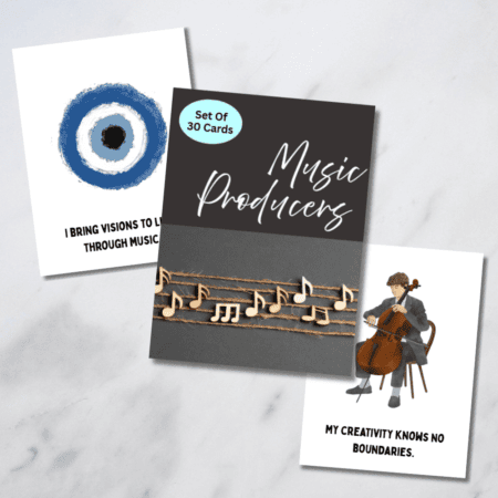 Affirmation Cards for Music Producers – 30 Printable Mindset Cards for Creators (Digital PDF)