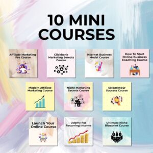 Affiliate & Passive Income Mastery – 10 Digital Mini Courses with Bonus Tools