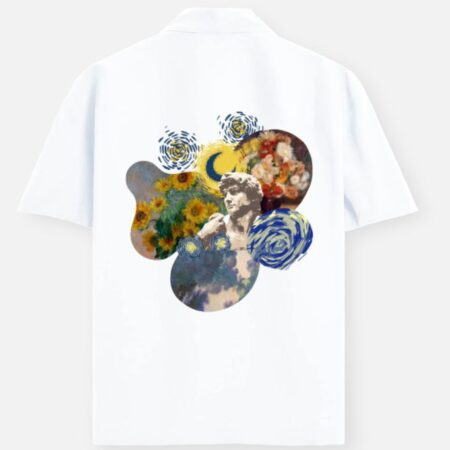 Unisex Oversized Art Collage Shirt – 100% Cotton | Aesthetic Streetwear for Everyday Style