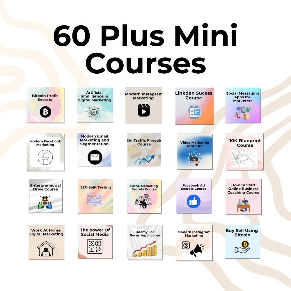 60+ Digital Business Mini Courses Bundle – Master AI, Crypto, Marketing & More