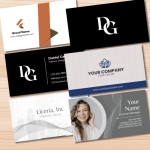 Modern Branding Business Cards – Fashion & Design Set (Printable)