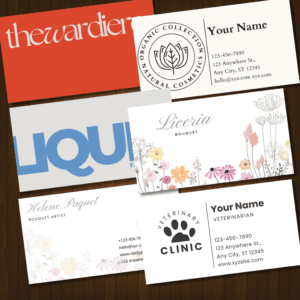 Studio Chic Business Card Pack – Artistic & Boutique Themes